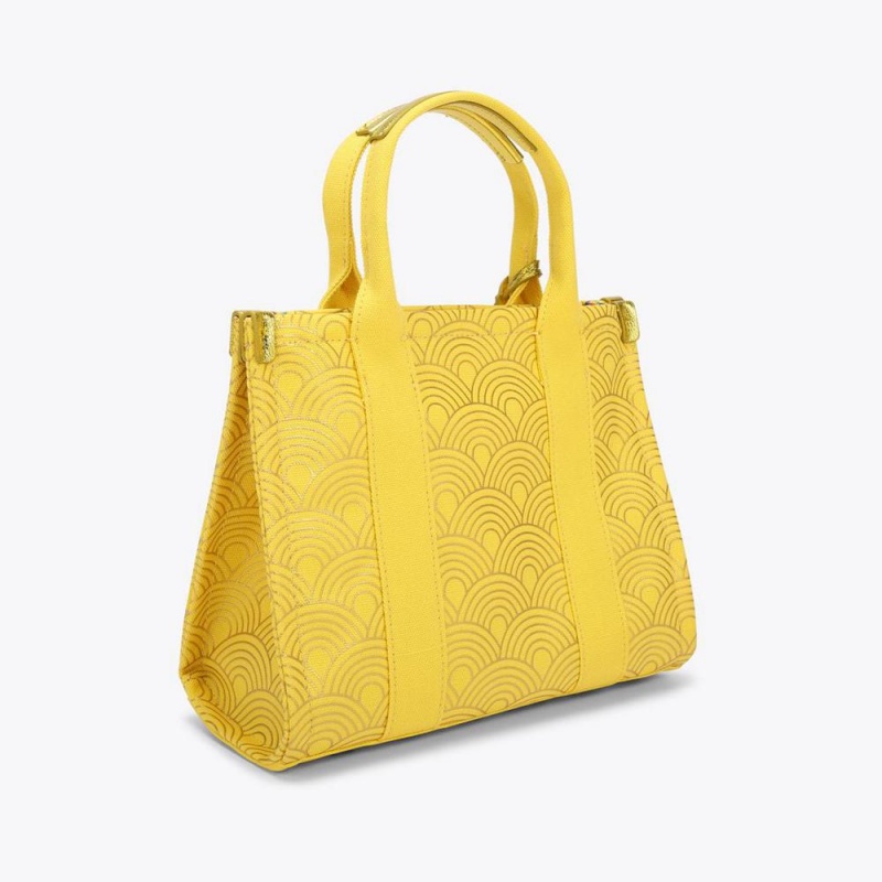 Sacs Fourre Tout Kurt Geiger Small Southbank Femme Jaune | DTKS-23876