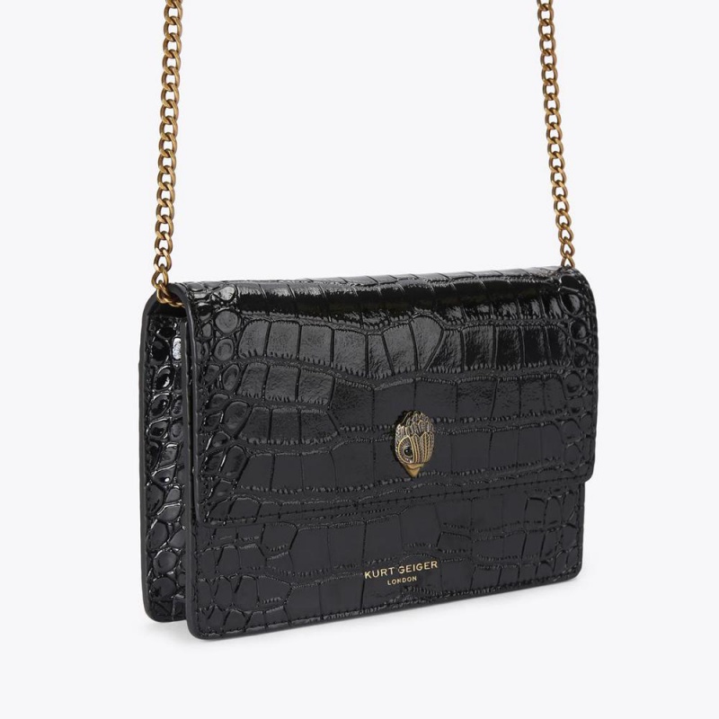 Sacs À Bandoulière Kurt Geiger Extra Mini Shoreditch Femme Noir | WPYT-57083