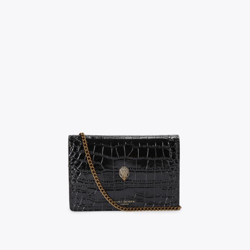 Sacs À Bandoulière Kurt Geiger Extra Mini Shoreditch Femme Noir | WPYT-57083