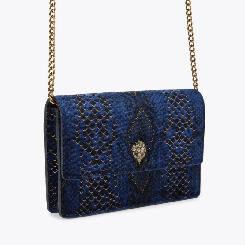 Sacs À Bandoulière Kurt Geiger Extra Mini Shoreditch Femme Bleu Marine | BPCS-12063