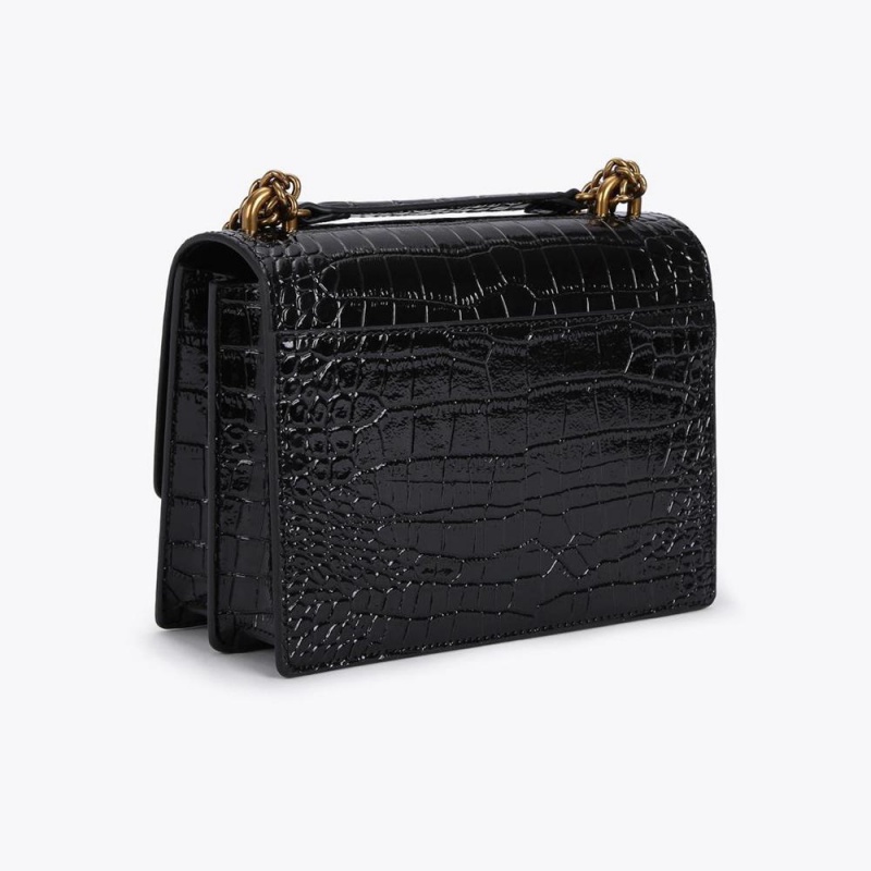 Sacs À Bandoulière Kurt Geiger Shoreditch Femme Noir | KRXM-26394