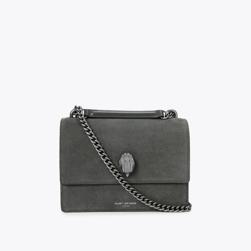 Sacs À Bandoulière Kurt Geiger Shoreditch Femme Grise | JCSH-14056