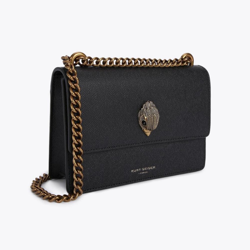 Sacs À Bandoulière Kurt Geiger Small Shoreditch Femme Noir | YFSR-03294