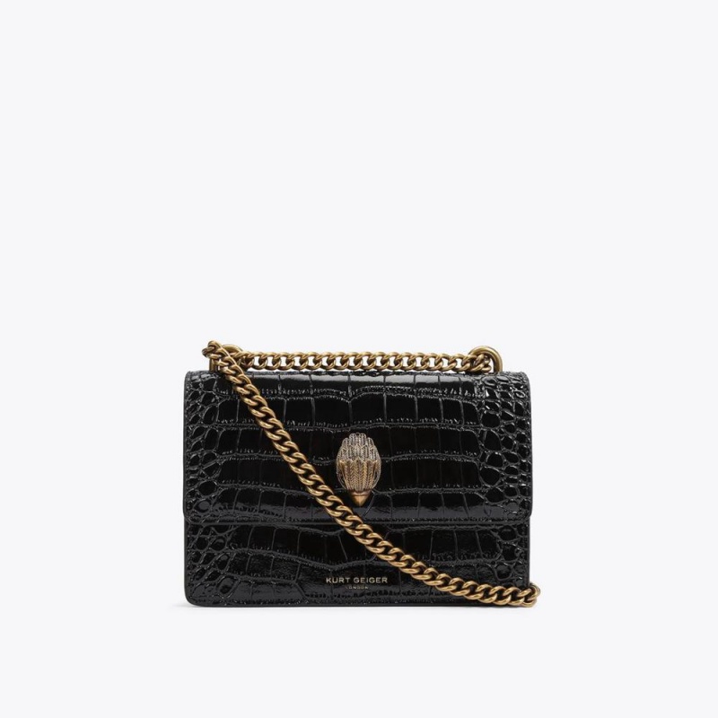 Sacs À Bandoulière Kurt Geiger Small Shoreditch Femme Noir | ZWCJ-40125