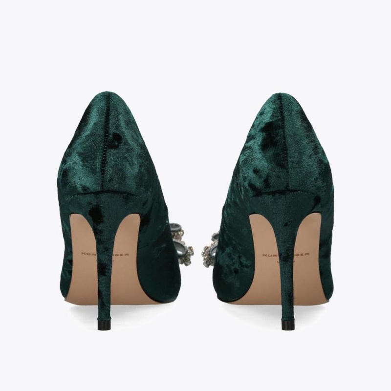 Talons Kurt Geiger Belgravia Bow Court Femme Turquoise | POIF-67543