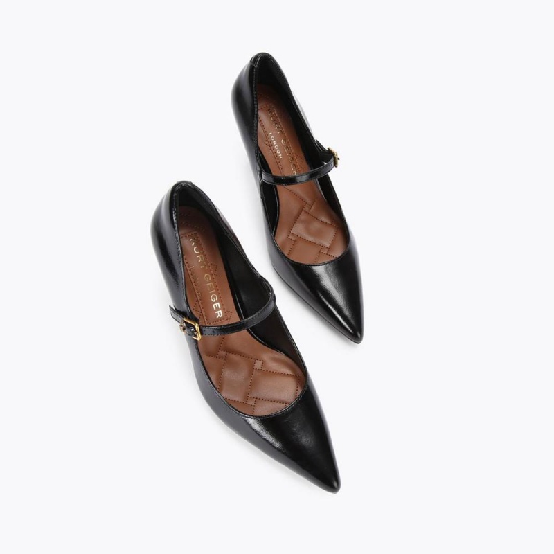 Talons Kurt Geiger Regent Point Mary Jane Femme Noir | QZVN-12374